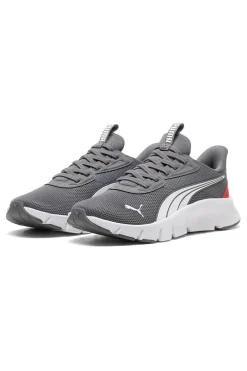 Sneakers grigie e bianche slip on in mesh Puma Flexfocus Lite SLIPTECH Jr