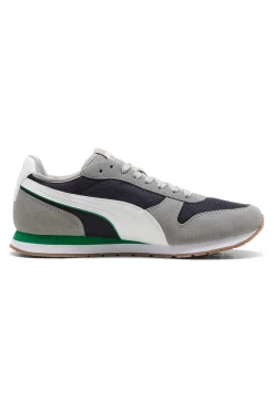 Sneakers grigie e navy in mesh con dettagli scamosciati Puma ST Miler