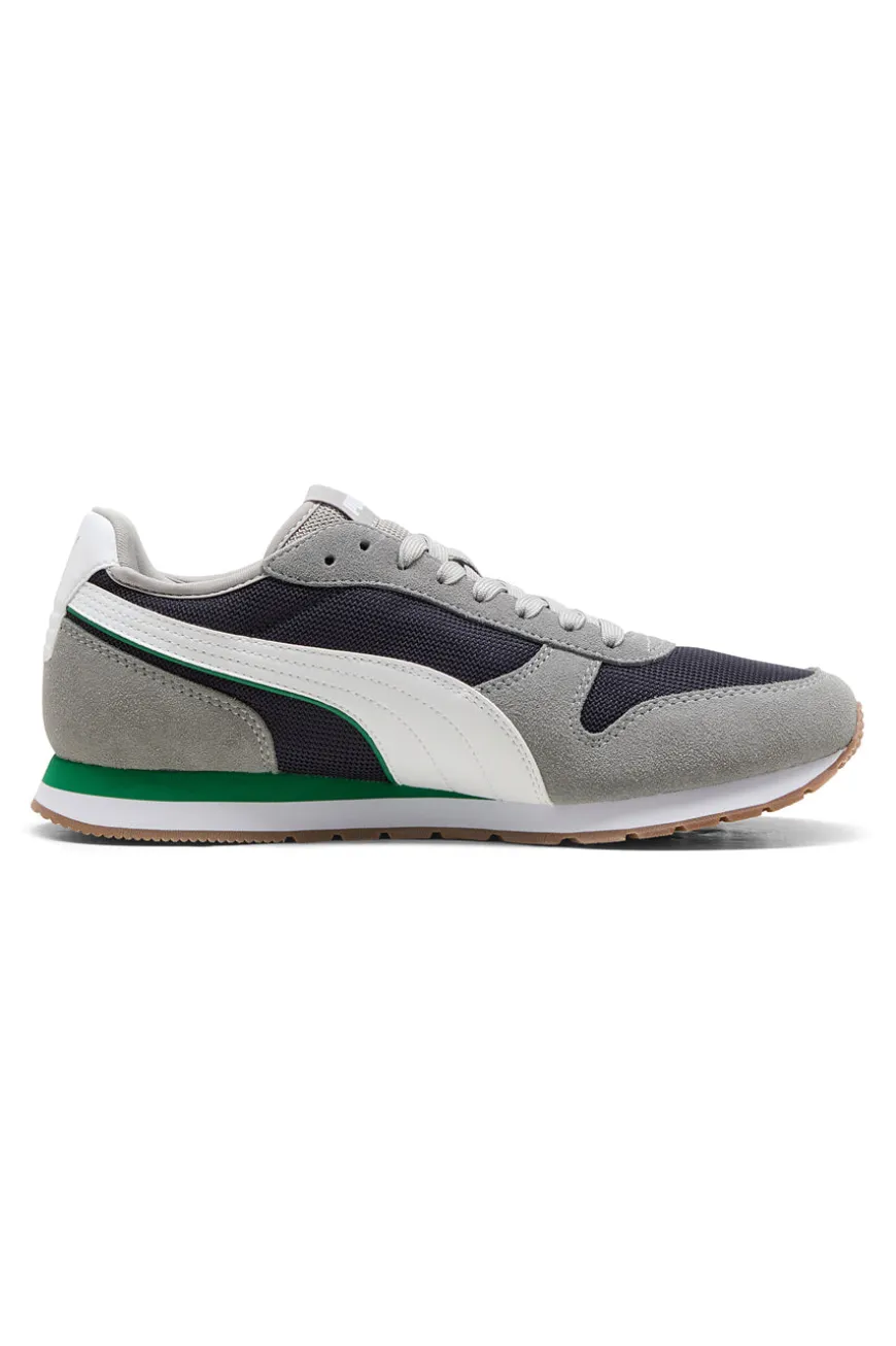 Sneakers grigie e navy in mesh con dettagli scamosciati Puma ST Miler