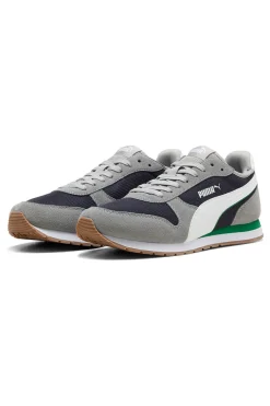 Sneakers grigie e navy in mesh con dettagli scamosciati Puma ST Miler