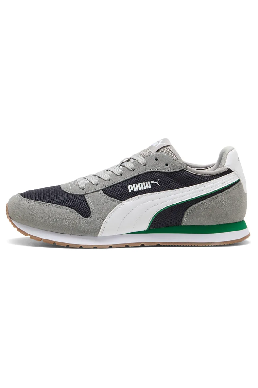 Sneakers grigie e navy in mesh con dettagli scamosciati Puma ST Miler