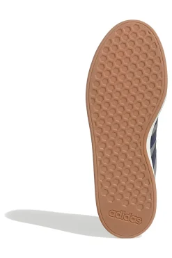 Sneakers grigie in pelle con strisce blu Adidas Grand Court Base 00s