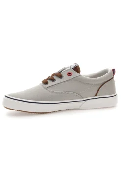 Sneakers grigie in tela con dettagli a contrasto BEVERLY HILLS POLO BATH CVS