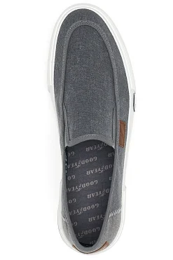 Sneakers Grigie Slip-On In Tela Goodyear 41037