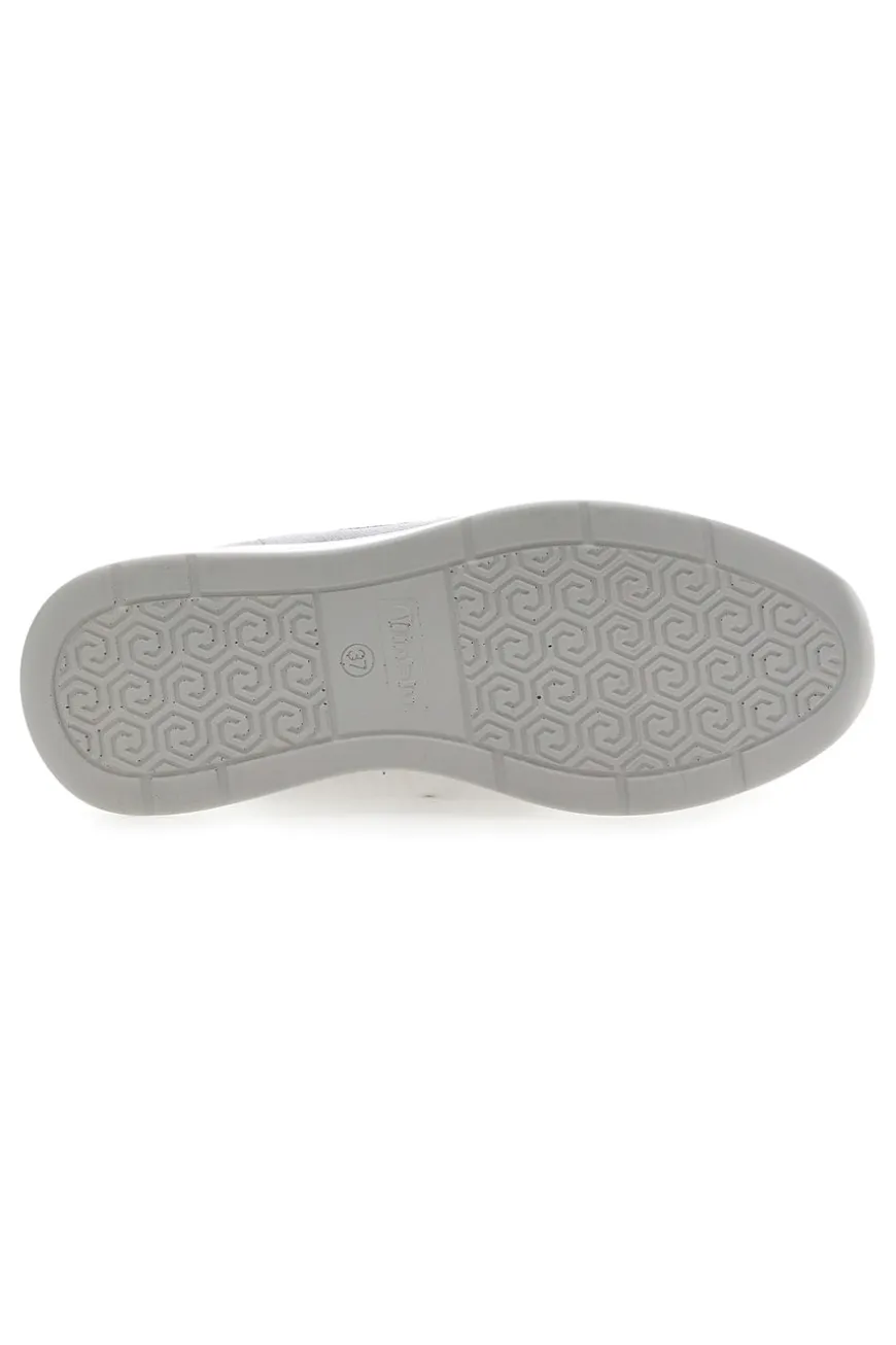 Sneakers grigie traforate con zip e zeppa Inblu 481IN