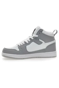 Sneakers grigio/bianco mid casual Leone W075S9