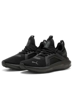Sneakers junior nere in tessuto con suola ammortizzata Puma Softride Enzo 5 Jr