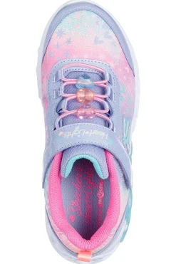 Sneakers lavanda con luci e charms Skechers Infinite Heart Lights Heart Jewels