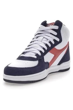 SNEAKERS MID-CUT BIANCHE CON DETTAGLI VIOLA DIADORA RAPTOR HIGH SL