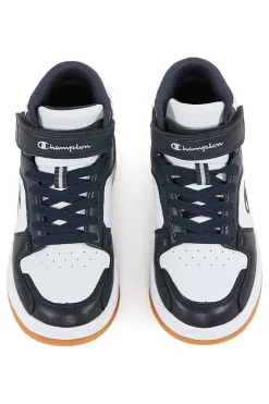 Sneakers Mid-Cut Bianche e Nere Champion Rd18 2 Mid B Gs