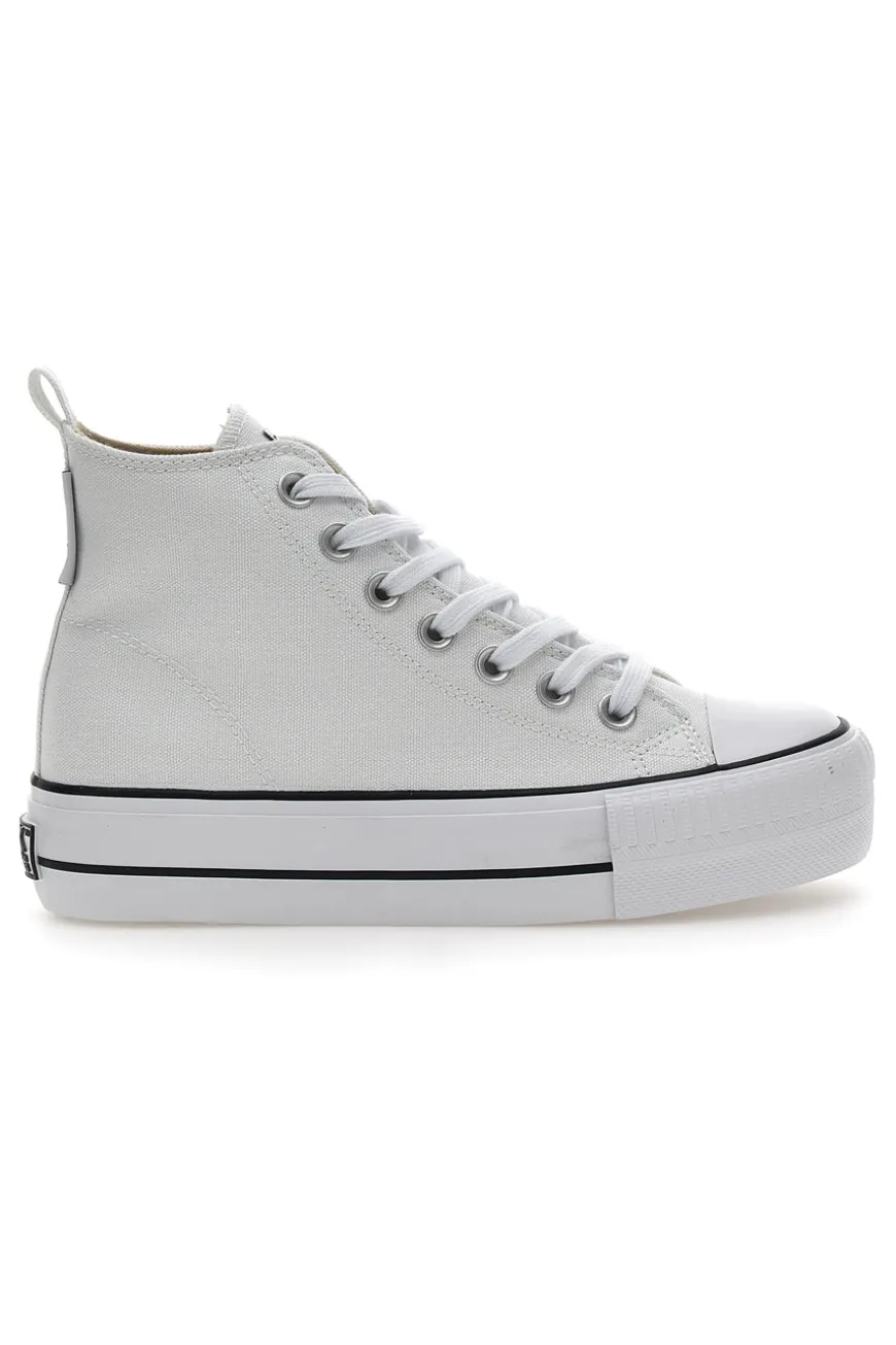 Sneakers Mid-Cut British Knights Kaya Platform Bianche