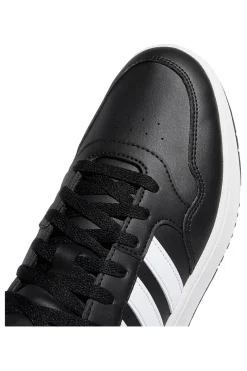 Sneakers Mid-Cut nere con bande bianche ADIDAS Hoops 3.0 Mid