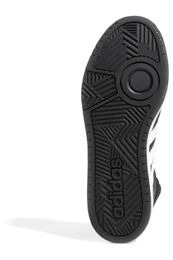 Sneakers Mid-Cut nere con bande bianche ADIDAS Hoops 3.0 Mid