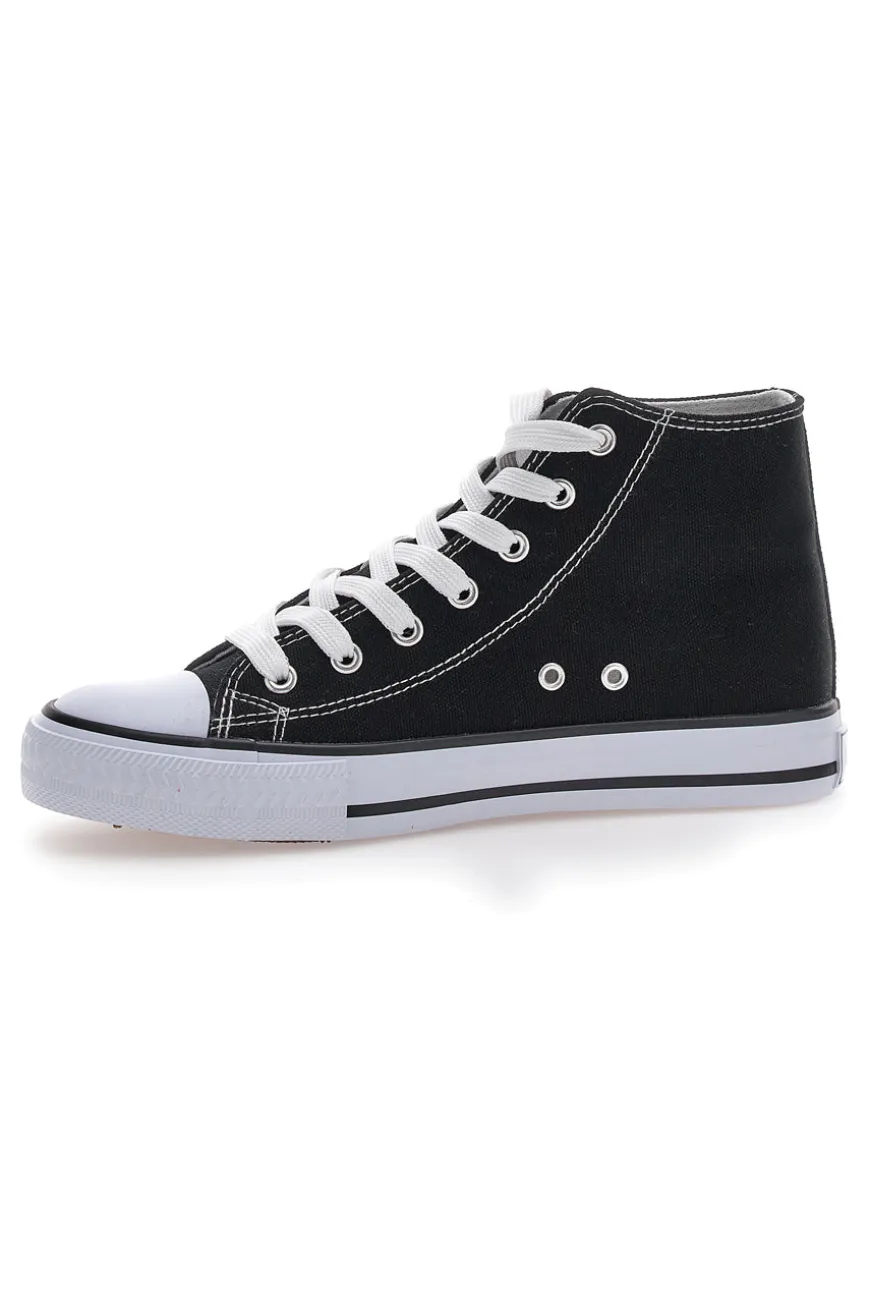 Sneakers Mid Cut Nere con Lacci W Max 5014