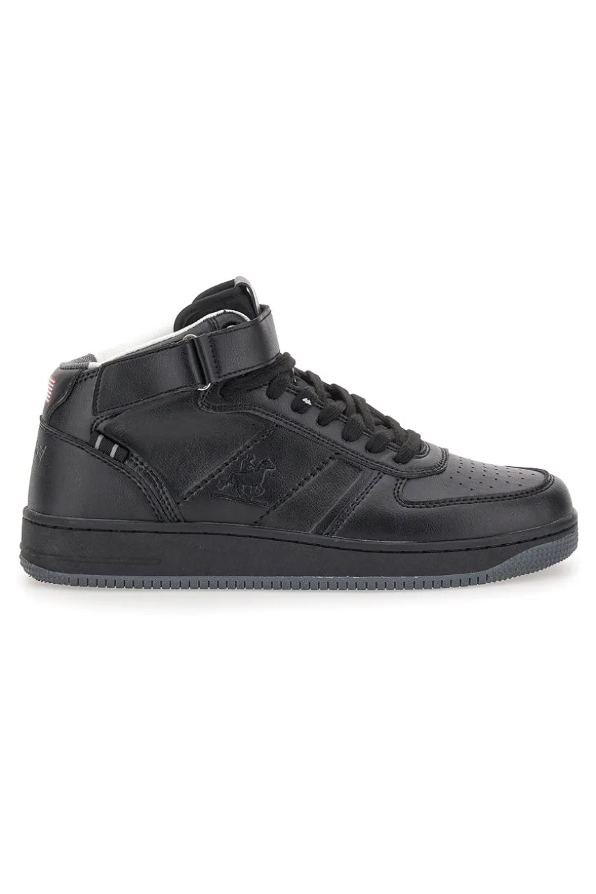 Sneakers Mid-Cut Nere U.S Grand Polo Kevin Mid