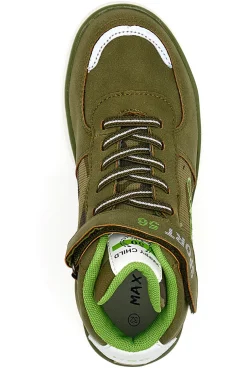 Sneakers Mid Cut Verde Militare Max Dillan