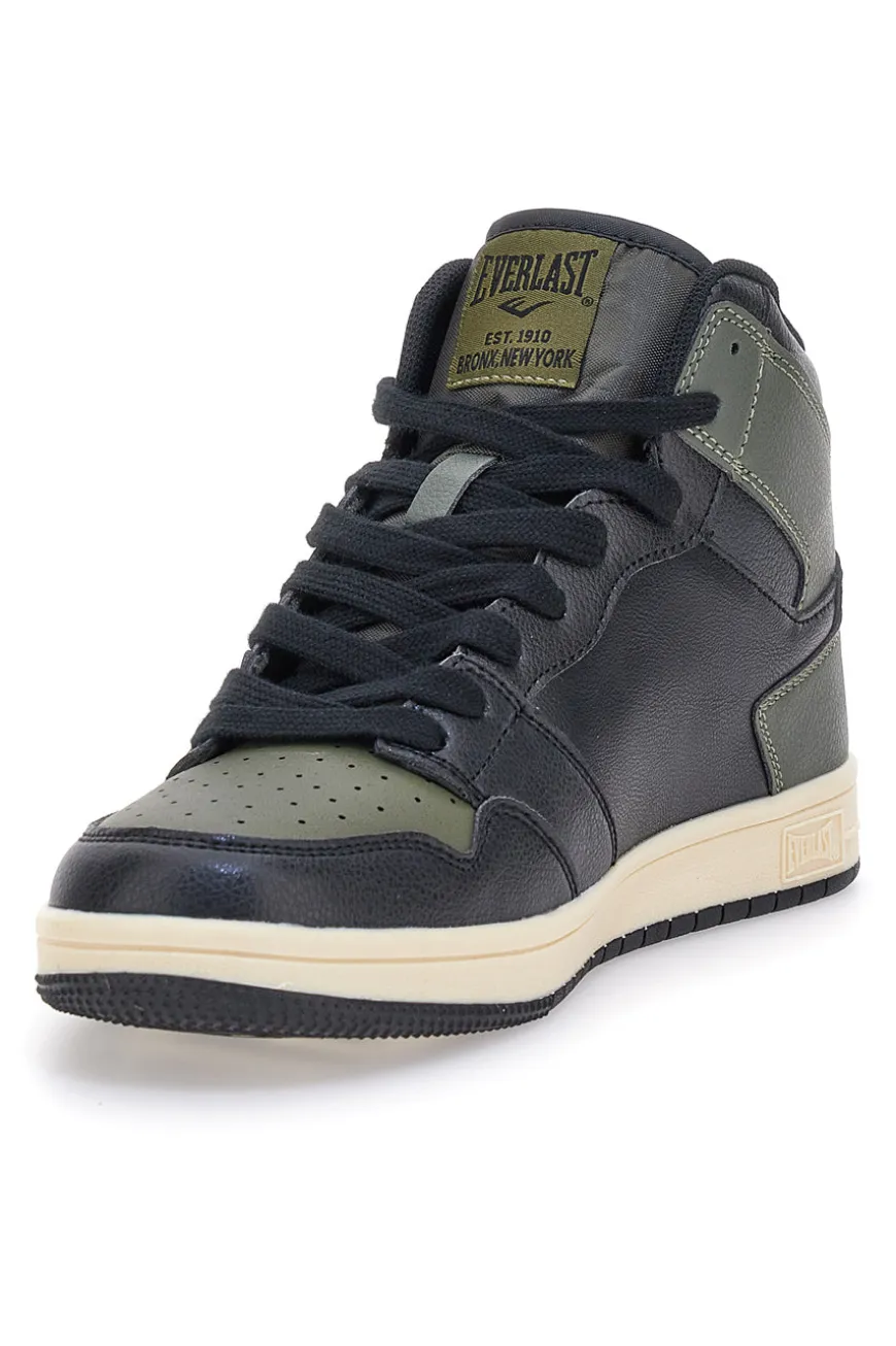 Sneakers mid verde e nero in materie sintetiche Everlast EV716