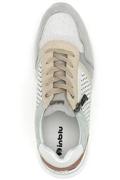 Sneakers multicolore traforate con zip e zeppa Inblu 481IN