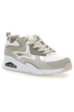 Sneakers natural con dettagli metallici e suola Air Skechers Uno Gen1 Color Surge