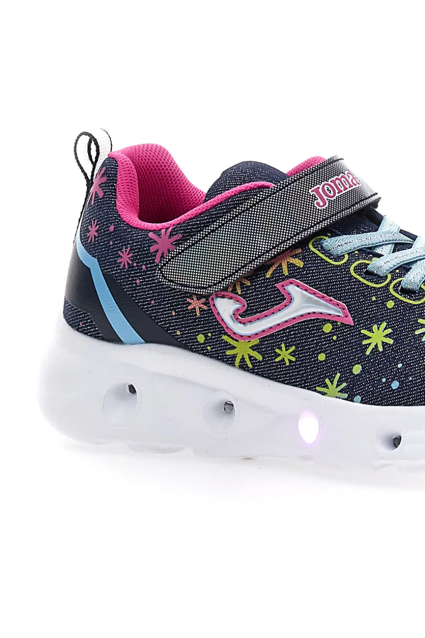 Sneakers Navy Con Luci Colorate Joma Space JR 2403