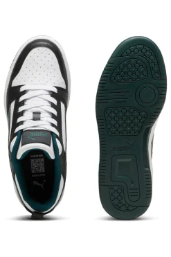 Sneakers Nere Bianche e Verdi Puma Rebound V6 Low Jr