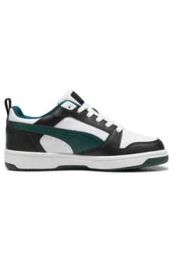 Sneakers Nere Bianche e Verdi Puma Rebound V6 Low Jr
