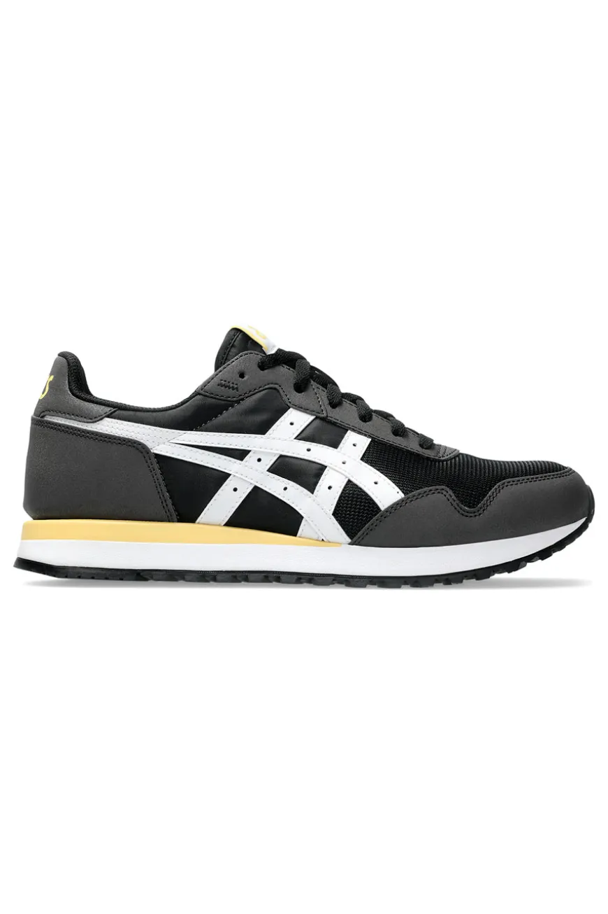 Sneakers Nere con Dettagli Laterali Bianchi ASICS TIGER RUNNER II