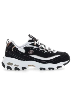 Sneakers nere con dettagli rose gold e Memory Foam Skechers D'Lites Devoted Fan