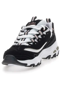 Sneakers nere con dettagli rose gold e Memory Foam Skechers D'Lites Devoted Fan