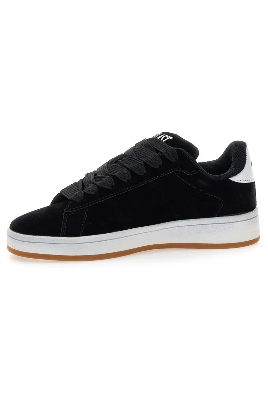 Sneakers nere con effetto velluto e profilo bianco Everlast EV087