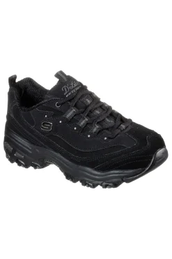 Sneakers nere con inserti in pelle e Memory Foam Skechers D'Lites Play On