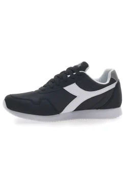 Sneakers Nere Con Logo Bianco Diadora Simple Run