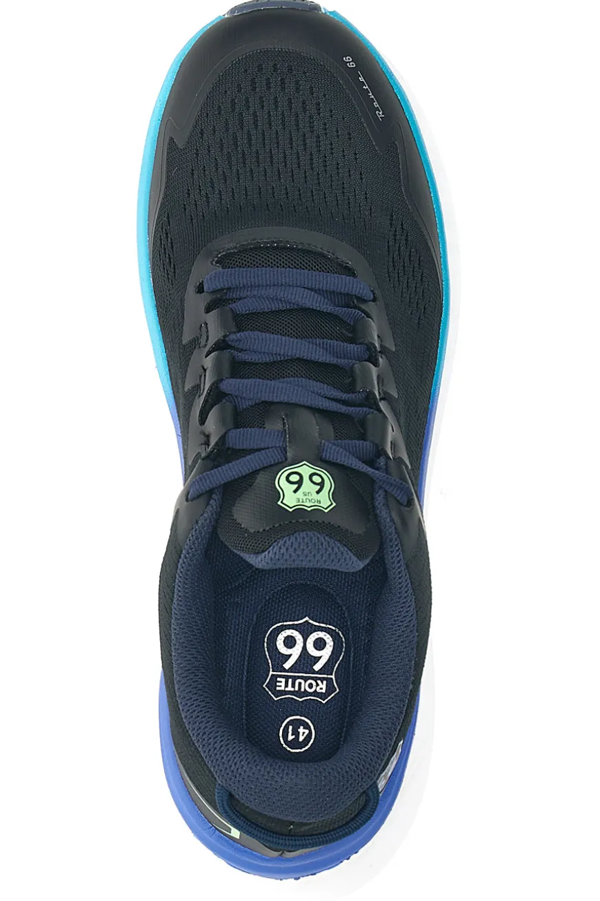Sneakers nere con suola alta e dettagli fluo ROUTE 66 RO51812