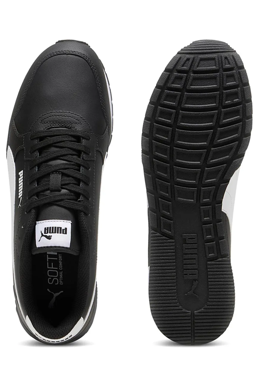 Sneakers Nere con Tomaia in Pelle PUMA ST Runner v4 L