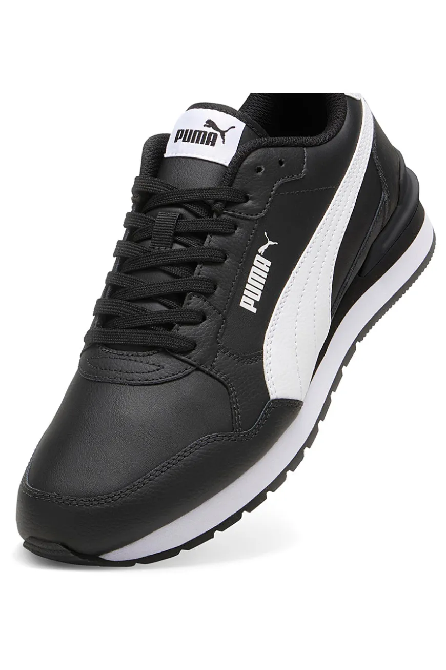 Sneakers Nere con Tomaia in Pelle PUMA ST Runner v4 L