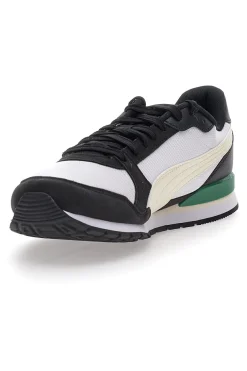 Sneakers nere e bianche con dettagli colorati Puma St Runner V3 Mesh