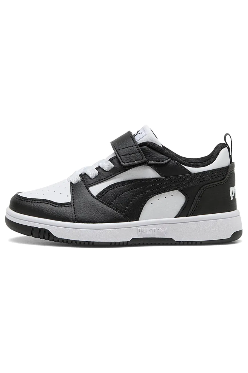 Sneakers nere e bianche con strappo Puma Rebound V6 Lo AC+ PS