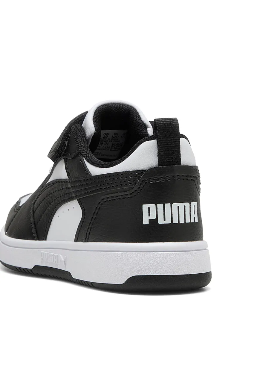 Sneakers nere e bianche con strappo Puma Rebound V6 Lo AC+ PS