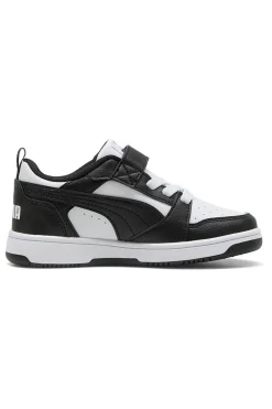 Sneakers nere e bianche con strappo Puma Rebound V6 Lo AC+ PS