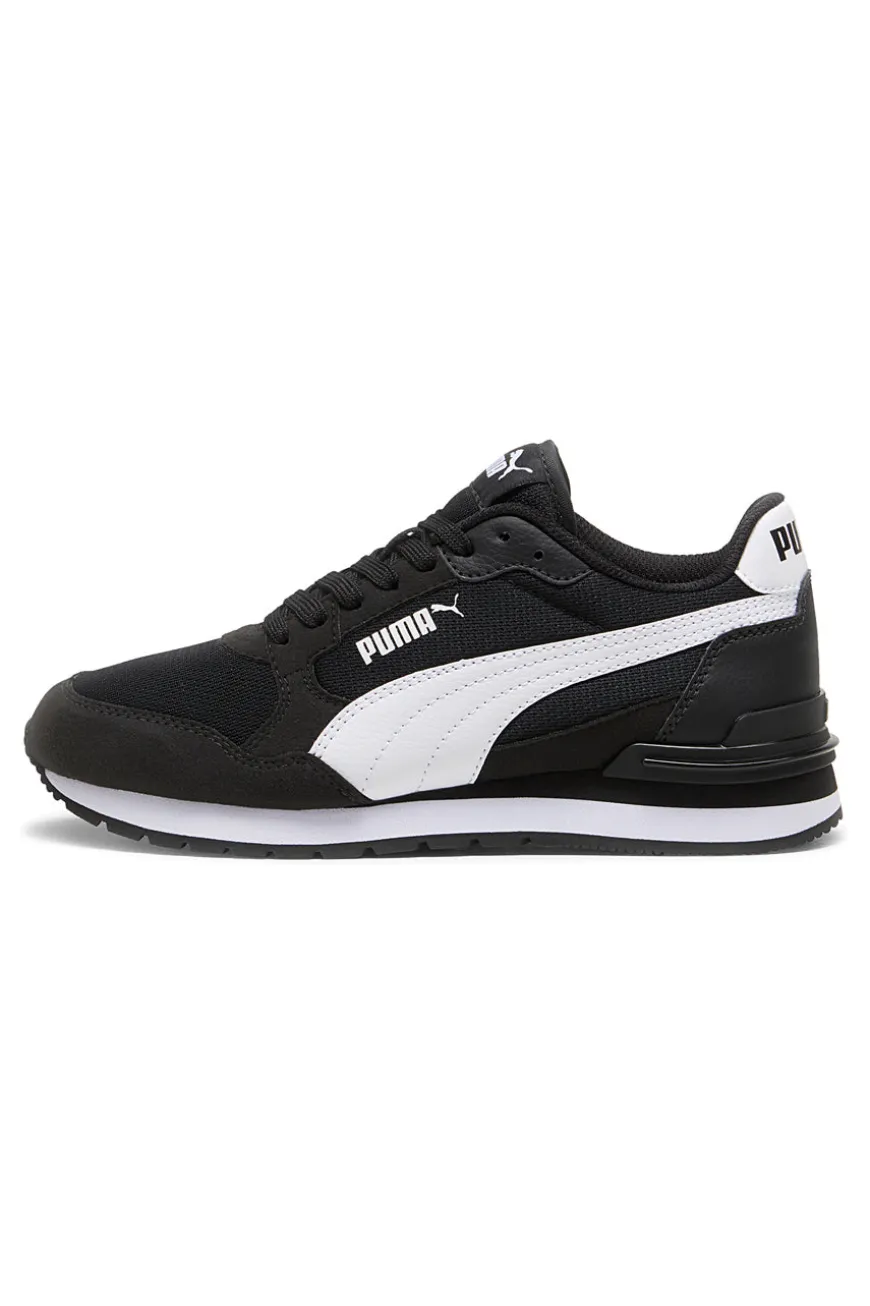 Sneakers nere e bianche in mesh Puma ST Runner v4 Mesh Jr