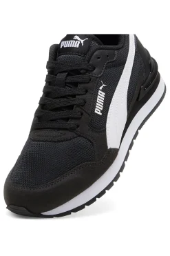 Sneakers nere e bianche in mesh Puma ST Runner v4 Mesh Jr