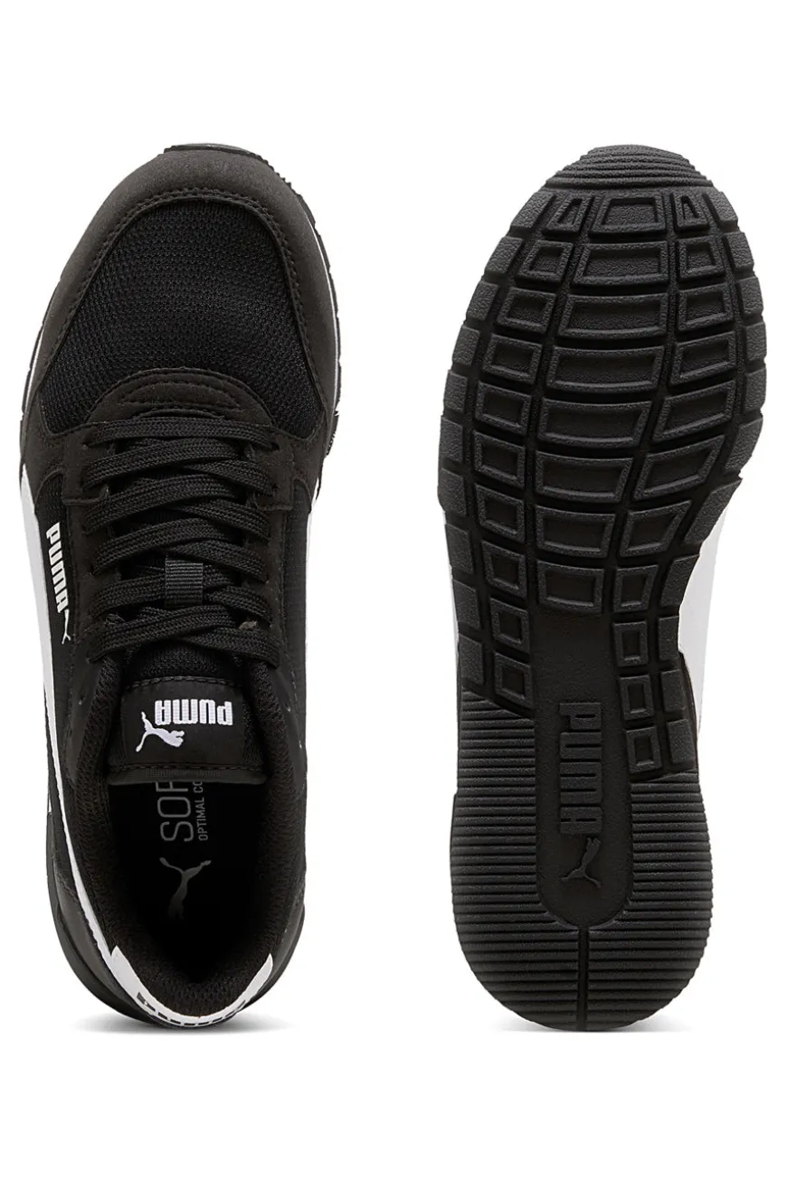 Sneakers nere e bianche in mesh Puma ST Runner v4 Mesh Jr