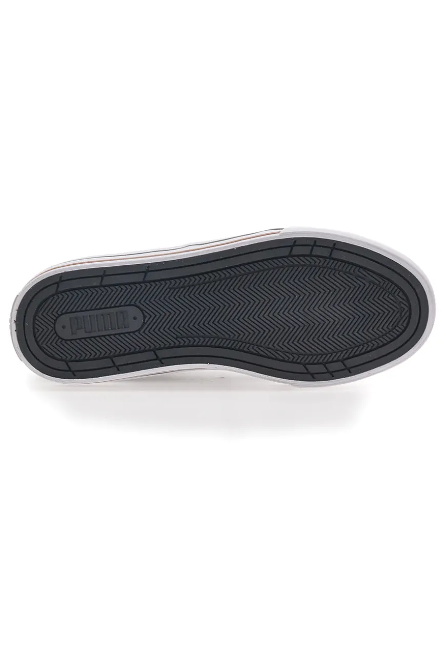 Sneakers Nere e Bianche In Tela Puma Court Classic Vulc Fs