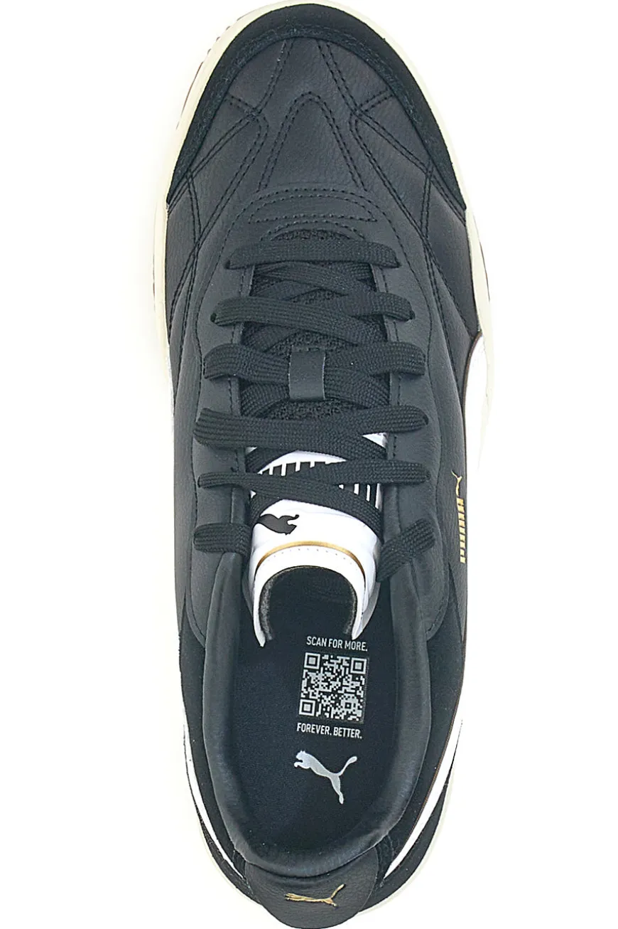 Sneakers nere e bianche suola marrone Puma Tifosi SD
