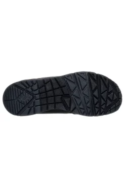 Sneakers nere in duraleather con Air-Cooled Memory Foam Skechers Uno Banksia Luxe