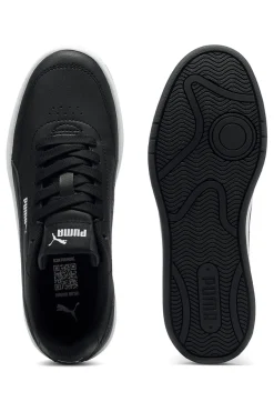 Sneakers nere in materiali sintetici con suola bicolore Puma Court Classic Clean Jr