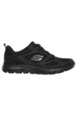 Sneakers nere in pelle e mesh con soletta memory foam Skechers Summits Suited