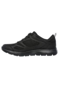 Sneakers nere in pelle e mesh con Memory Foam Skechers Summits Suited