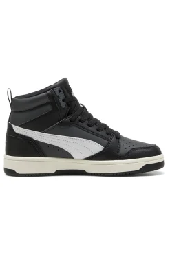 Sneakers nere mid con dettagli bianchi Puma Rebound V6 Mid Jr