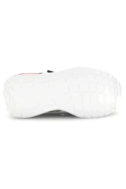 Sneakers nero con strappi e inserti rosa Fila Upspark Velcro Kids